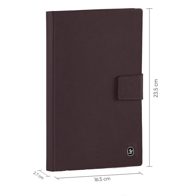 LT Smart Leather Notebook with Power Bank (5000 mAh) | Diary with Power Bank | Color: Brown