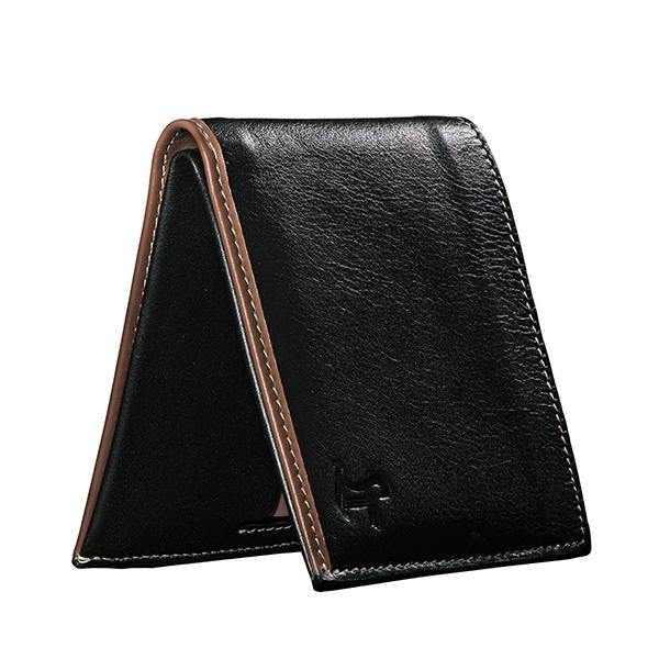 Kevin I | Leather Wallet For Men | 100% Genuine Leather | Lifetime Warranty | Colour: Black