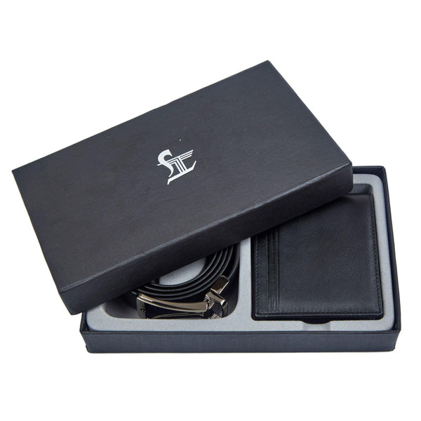 Boxed 3 In 1 Wallet Gift Set for Men. Watch, Wallet, Belt. Great Gift For  Men | eBay
